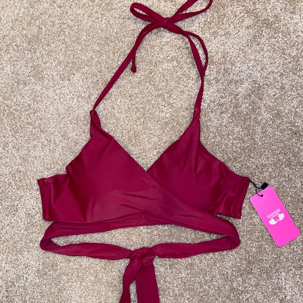 NWT Shekini Wrap Swim Top
